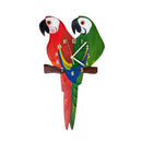 RELÓGIO - ARARA VERMELHA E VERDE