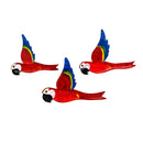 TRIO C/ ASAS - ARARA VERMELHA